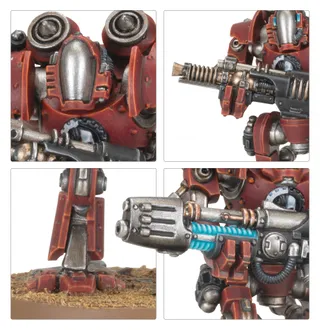 Muestra la gama Mechanicum y no Mechanicum Ordinatus Ulator en particular — la misma imagen representa a 4 unidades de este ejército.