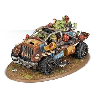 Pokazuje serię Orks, a nie konkretnie Rukkatrukk Squigbuggy — to samo zdjęcie reprezentuje 2 jednostki tej armii.