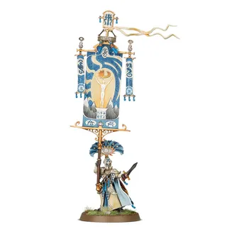 Pokazuje serię Lumineth Realm-lords, a nie konkretnie Vanari Bannerblade — to samo zdjęcie reprezentuje 2 jednostki tej armii.