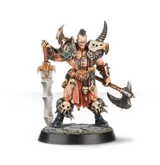 Pokazuje serię Slaves to Darkness, a nie konkretnie Darkoath Chieftain — to samo zdjęcie reprezentuje 2 jednostki tej armii.
