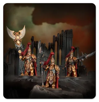 Референсне фото Custodian Guard with Adrasite and Pyrithite spears