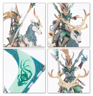 Zeigt die Reihe Wood Elf Realms und nicht Shadowdancers im Besonderen — dasselbe Bild steht für 4 Einheiten dieser Armee.