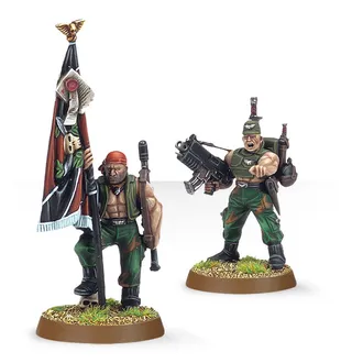 Muestra la gama Genestealer Cults y no Catachan Heavy Weapons Squad en particular — la misma imagen representa a 2 unidades de este ejército.