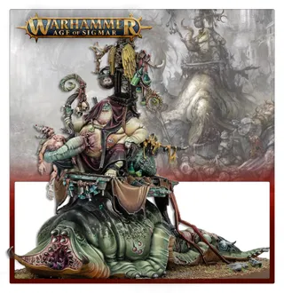 Muestra la gama Maggotkin of Nurgle y no Festus the Leechlord en particular — la misma imagen representa a 2 unidades de este ejército.