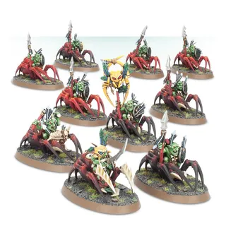 Zeigt die Reihe Gloomspite Gitz und nicht Scuttleboss on Gigantic Spider im Besonderen — dasselbe Bild steht für 2 Einheiten dieser Armee.