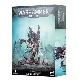 Pokazuje serię Tyranids, a nie konkretnie Norn Assimilator — to samo zdjęcie reprezentuje 2 jednostki tej armii.