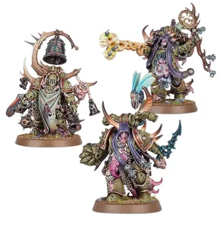 Shows the Death Guard range rather than Malignant Plaguecaster in particular — the same picture stands for 2 units of this army.