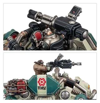 Zeigt die Reihe Leagues of Votann und nicht Kapricus Carrier im Besonderen — dasselbe Bild steht für 2 Einheiten dieser Armee.