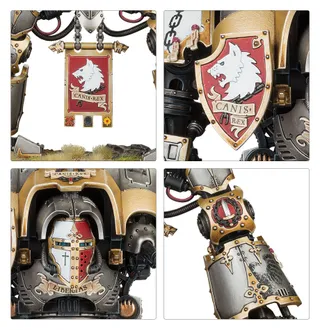 Muestra la gama Space Wolves y no Knight Preceptor en particular — la misma imagen representa a 2 unidades de este ejército.