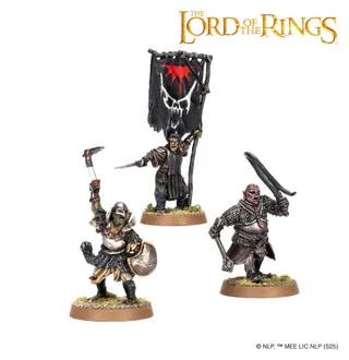 Muestra la gama Mordor y no Orc Captain en particular — la misma imagen representa a 3 unidades de este ejército.