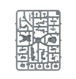 Zeigt die Reihe Leagues of Votann und nicht Ironkin Steeljacks with Heavy Volkanite Disintegrators im Besonderen — dasselbe Bild steht für 3 Einheiten dieser Armee.