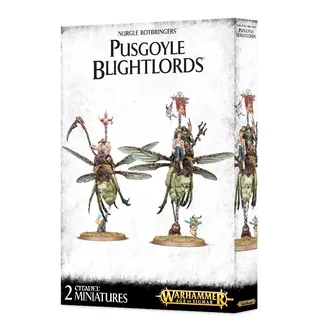 Muestra la gama Maggotkin of Nurgle y no Pusgoyle Blightlords en particular — la misma imagen representa a 2 unidades de este ejército.