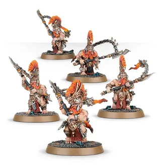 Zeigt die Reihe Fyreslayers und nicht Hearthguard Berzerkers with Berzerker Broadaxes im Besonderen — dasselbe Bild steht für 2 Einheiten dieser Armee.