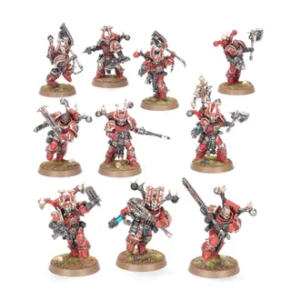 Muestra la gama World Eaters y no Daemonic Charioteer [Crucible] en particular — la misma imagen representa a 6 unidades de este ejército.