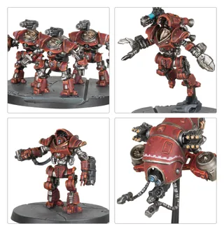 Muestra la gama Mechanicum Taghmata y no Vorax Battle-Automata Maniple en particular — la misma imagen representa a 6 unidades de este ejército.