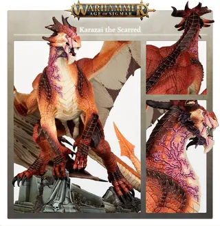 Pokazuje serię Stormcast Eternals, a nie konkretnie Karazai the Scarred — to samo zdjęcie reprezentuje 2 jednostki tej armii.
