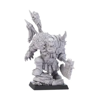 Pokazuje serię Orc and Goblin Tribes - Troll Horde, a nie konkretnie Orc Bigboss — to samo zdjęcie reprezentuje 3 jednostki tej armii.