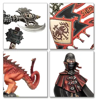 Muestra la gama Cities of Sigmar y no Black Guard en particular — la misma imagen representa a 8 unidades de este ejército.