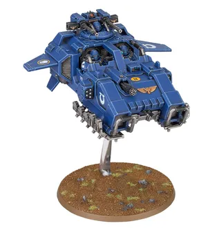 Показує серію Salamanders, а не саме Storm Speeder Thunderstrike — те саме зображення представляє 3 підрозділи цієї армії.