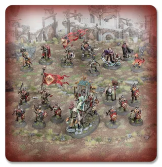 Muestra la gama Cities of Sigmar y no Black Guard en particular — la misma imagen representa a 8 unidades de este ejército.