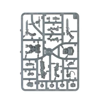 Zeigt die Reihe Leagues of Votann und nicht Ironkin Steeljacks with Heavy Volkanite Disintegrators im Besonderen — dasselbe Bild steht für 3 Einheiten dieser Armee.