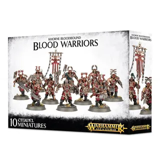 Zeigt die Reihe Blades of Khorne und nicht Blood Warriors im Besonderen — dasselbe Bild steht für 2 Einheiten dieser Armee.
