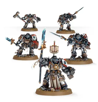Muestra la gama Grey Knights y no Brotherhood Librarian en particular — la misma imagen representa a 4 unidades de este ejército.