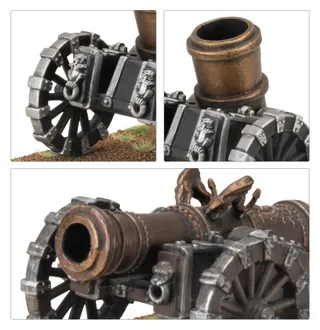 Zeigt die Reihe The Empire of Man - City-State of Nuln und nicht Great Cannon im Besonderen — dasselbe Bild steht für 2 Einheiten dieser Armee.