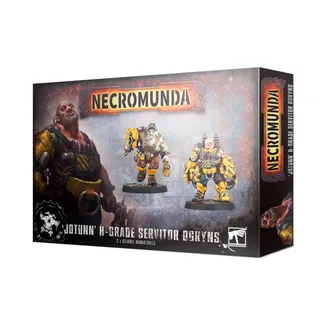 Zeigt die Reihe Slave Ogryn und nicht 'Jotunn' H-Grade Industrial Servitor Ogryns im Besonderen — dasselbe Bild steht für 5 Einheiten dieser Armee.