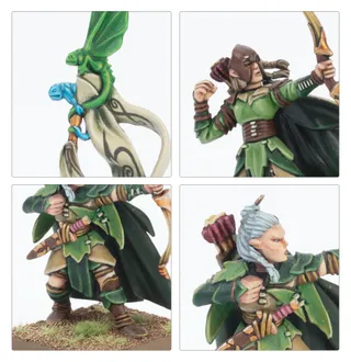 Показує серію Wood Elf Realms - Orion's Wild Hunt, а не саме Glade Captain — те саме зображення представляє 2 підрозділи цієї армії.