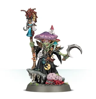 Muestra la gama Gloomspite Gitz y no Madcap Shaman en particular — la misma imagen representa a 2 unidades de este ejército.