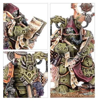 Zeigt die Reihe Death Guard und nicht Chaos Cerastus Knight Lancer im Besonderen — dasselbe Bild steht für 3 Einheiten dieser Armee.