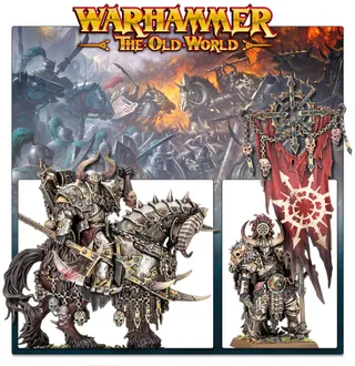 Shows the Warriors of Chaos - Heralds of Darkness range rather than Aspiring Champion in particular — the same picture stands for 4 units of this army.