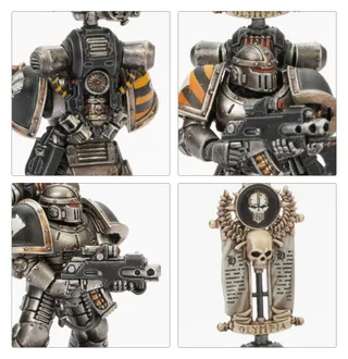 Zeigt die Reihe Sons of Horus (XVI) und nicht Ezekyle Abbadon im Besonderen — dasselbe Bild steht für 3 Einheiten dieser Armee.
