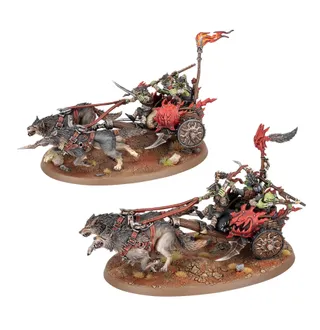 Zeigt die Reihe Gloomspite Gitz und nicht Sunsteala Wheelas (Scourge of Aqshy) im Besonderen — dasselbe Bild steht für 2 Einheiten dieser Armee.