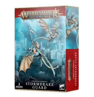 Pokazuje serię Stormcast Eternals, a nie konkretnie Stormdrake Guard — to samo zdjęcie reprezentuje 2 jednostki tej armii.