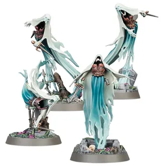 Muestra la gama Nighthaunt y no Tomb Banshee en particular — la misma imagen representa a 2 unidades de este ejército.