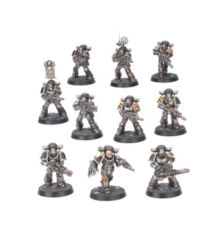 Pokazuje serię Raven Guard (XIX), a nie konkretnie Veteran Despoiler Squad — to samo zdjęcie reprezentuje 2 jednostki tej armii.