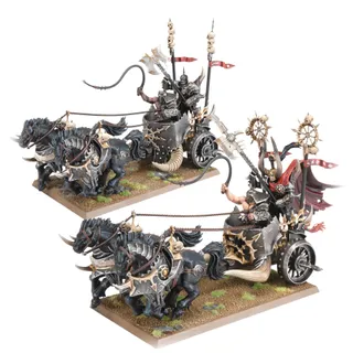 Muestra la gama Warriors of Chaos y no Chaos Chariots en particular — la misma imagen representa a 2 unidades de este ejército.