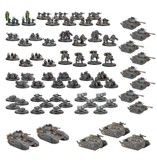 Shows the Solar Auxilia range rather than Cthonian Headhunters Sub-Cohort in particular — the same picture stands for 3 units of this army.