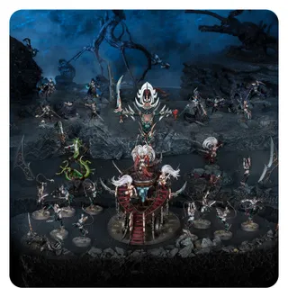Pokazuje serię Daughters of Khaine, a nie konkretnie Avatar of Khaine — to samo zdjęcie reprezentuje 2 jednostki tej armii.