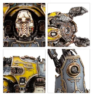 Muestra la gama Mechanicum Taghmata y no Warmaster Iconoclast Titan en particular — la misma imagen representa a 2 unidades de este ejército.