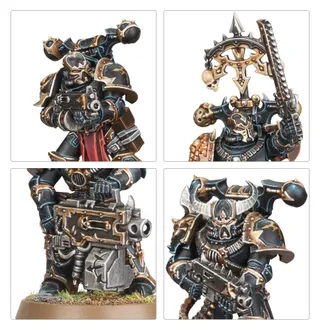 Muestra la gama Chaos Space Marines y no Sorcerous Champion [Crucible] en particular — la misma imagen representa a 3 unidades de este ejército.