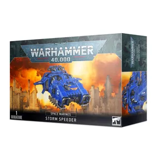 Показує серію Salamanders, а не саме Storm Speeder Thunderstrike — те саме зображення представляє 3 підрозділи цієї армії.