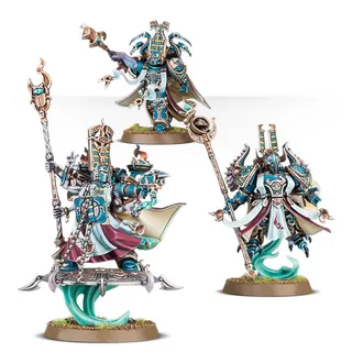 Pokazuje serię Thousand Sons, a nie konkretnie Exalted Sorcerer — to samo zdjęcie reprezentuje 3 jednostki tej armii.