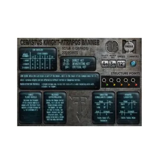 Zeigt die Reihe Dark Mechanicum und nicht Knight Armiger Banner im Besonderen — dasselbe Bild steht für 2 Einheiten dieser Armee.