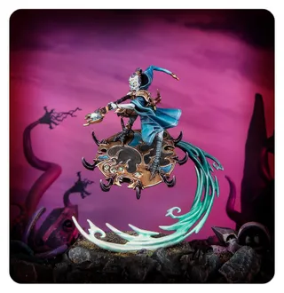 Показує серію Disciples of Tzeentch, а не саме Magister on Disc of Tzeentch — те саме зображення представляє 3 підрозділи цієї армії.