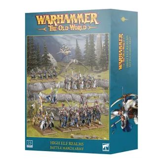 Zeigt die Reihe High Elf Realms - Chracian Warhost und nicht Storm Weavers im Besonderen — dasselbe Bild steht für 5 Einheiten dieser Armee.