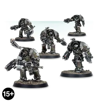 Shows the Iron Hands (X) range rather than Centurion in Terminator Armour in particular — the same picture stands for 10 units of this army.