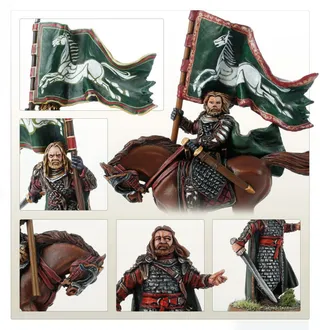 Zeigt die Reihe Rohan und nicht Gamling, Captain of Rohan im Besonderen — dasselbe Bild steht für 2 Einheiten dieser Armee.